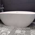 White washbasin in bathroom - Bathroom design services by Jikka